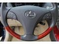 2008 Lexus ES Cashmere Interior Steering Wheel Photo