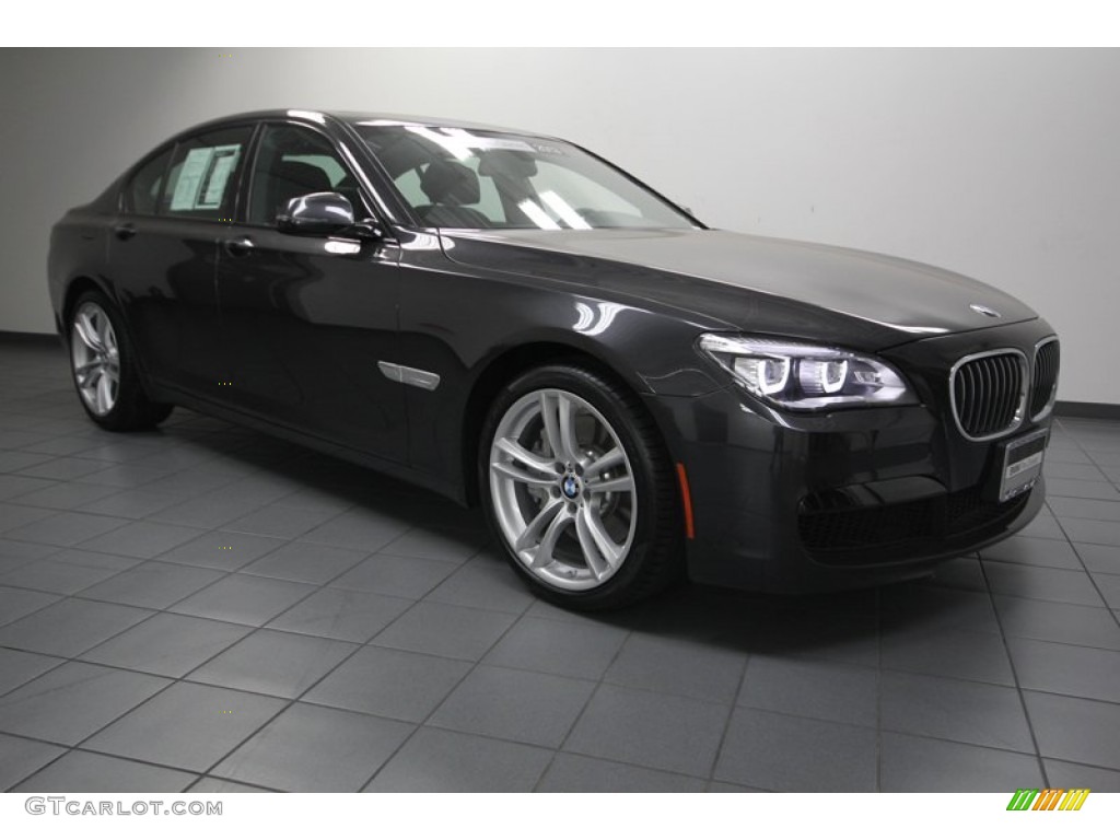 2013 7 Series 750i Sedan - Dark Graphite Metallic II / Black photo #1