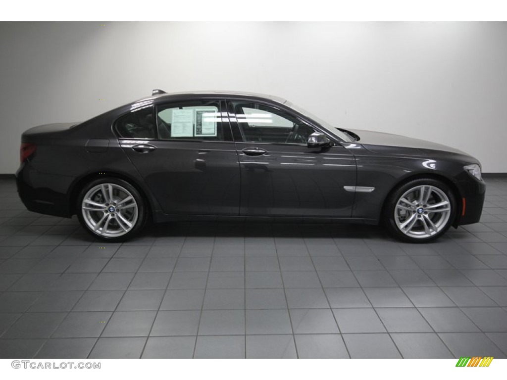 2013 7 Series 750i Sedan - Dark Graphite Metallic II / Black photo #7