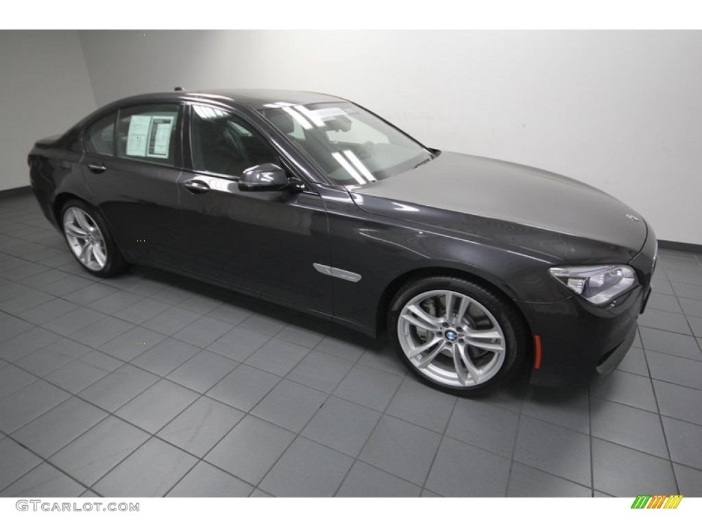 2013 7 Series 750i Sedan - Dark Graphite Metallic II / Black photo #8