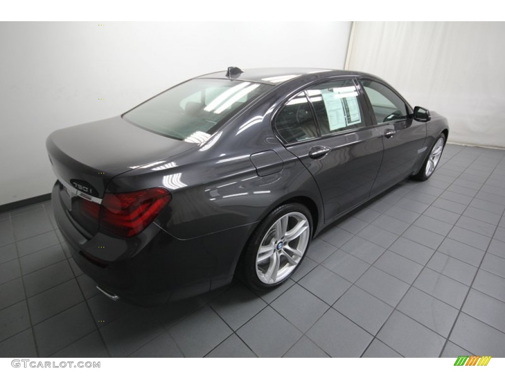 2013 7 Series 750i Sedan - Dark Graphite Metallic II / Black photo #11