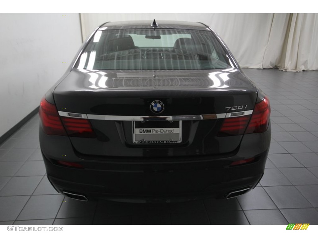 2013 7 Series 750i Sedan - Dark Graphite Metallic II / Black photo #12