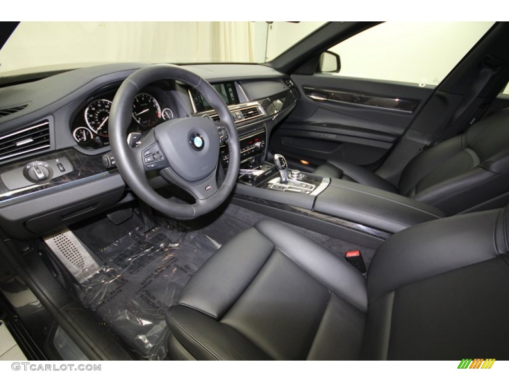 2013 7 Series 750i Sedan - Dark Graphite Metallic II / Black photo #13