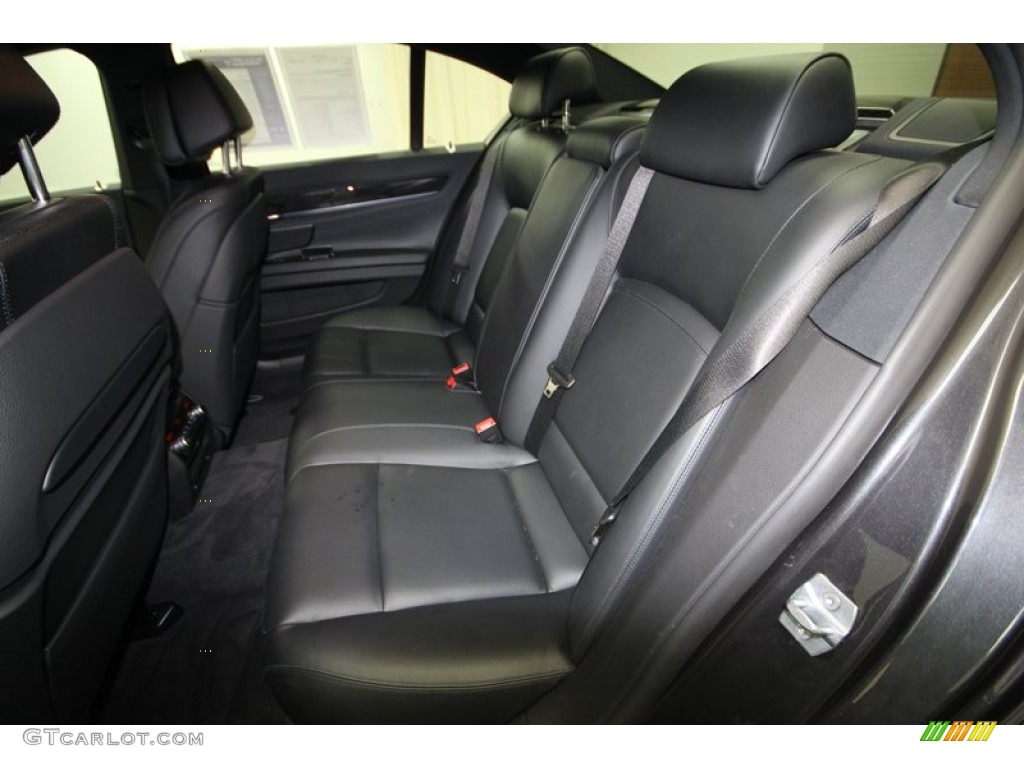 2013 7 Series 750i Sedan - Dark Graphite Metallic II / Black photo #14
