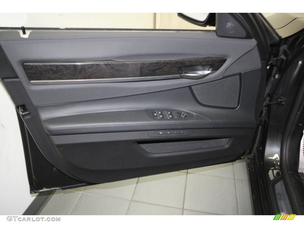 2013 7 Series 750i Sedan - Dark Graphite Metallic II / Black photo #15