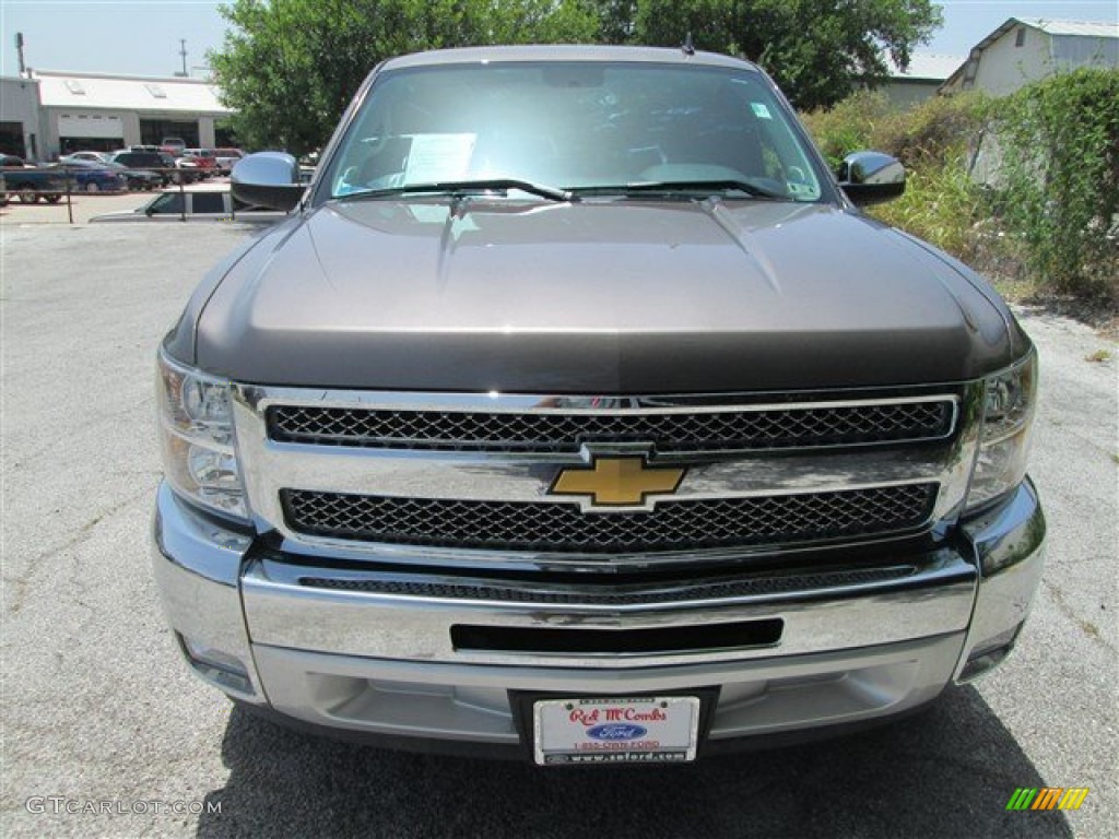 2012 Silverado 1500 LT Extended Cab - Mocha Steel Metallic / Ebony photo #2