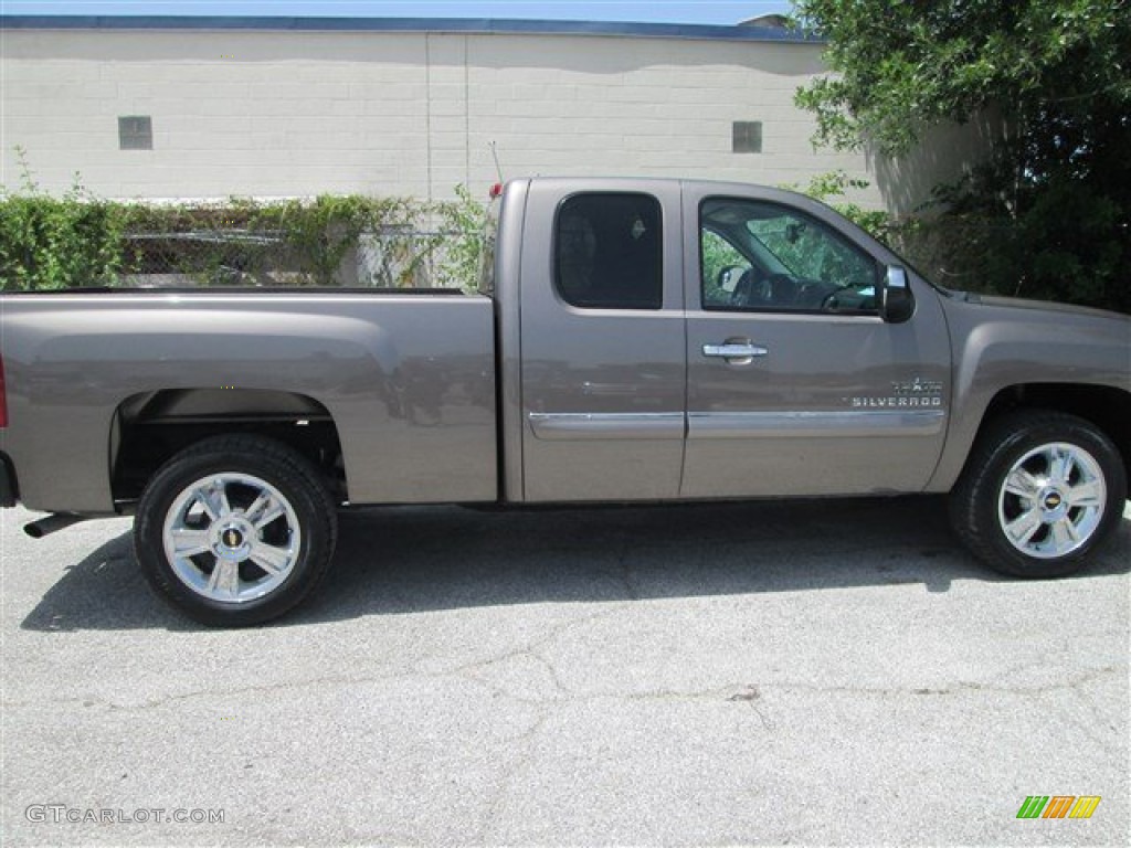 2012 Silverado 1500 LT Extended Cab - Mocha Steel Metallic / Ebony photo #3