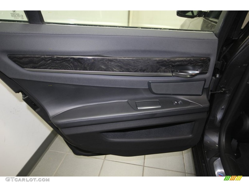 2013 7 Series 750i Sedan - Dark Graphite Metallic II / Black photo #32