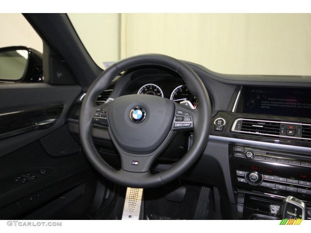 2013 7 Series 750i Sedan - Dark Graphite Metallic II / Black photo #33