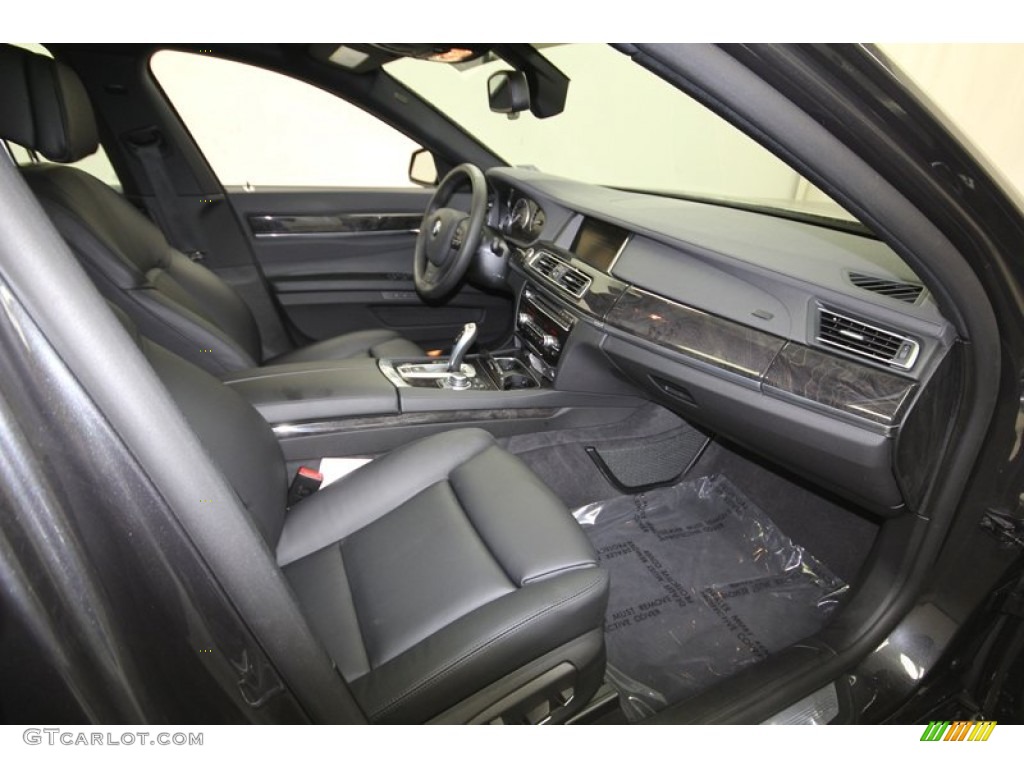 2013 7 Series 750i Sedan - Dark Graphite Metallic II / Black photo #41