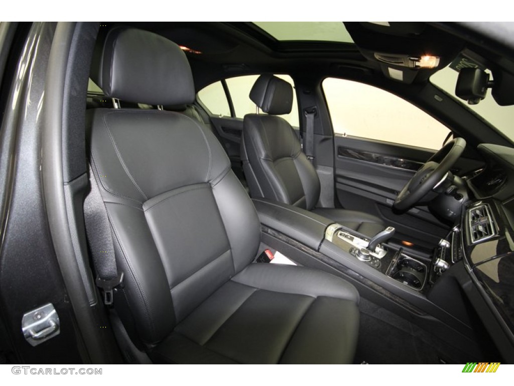 2013 7 Series 750i Sedan - Dark Graphite Metallic II / Black photo #42