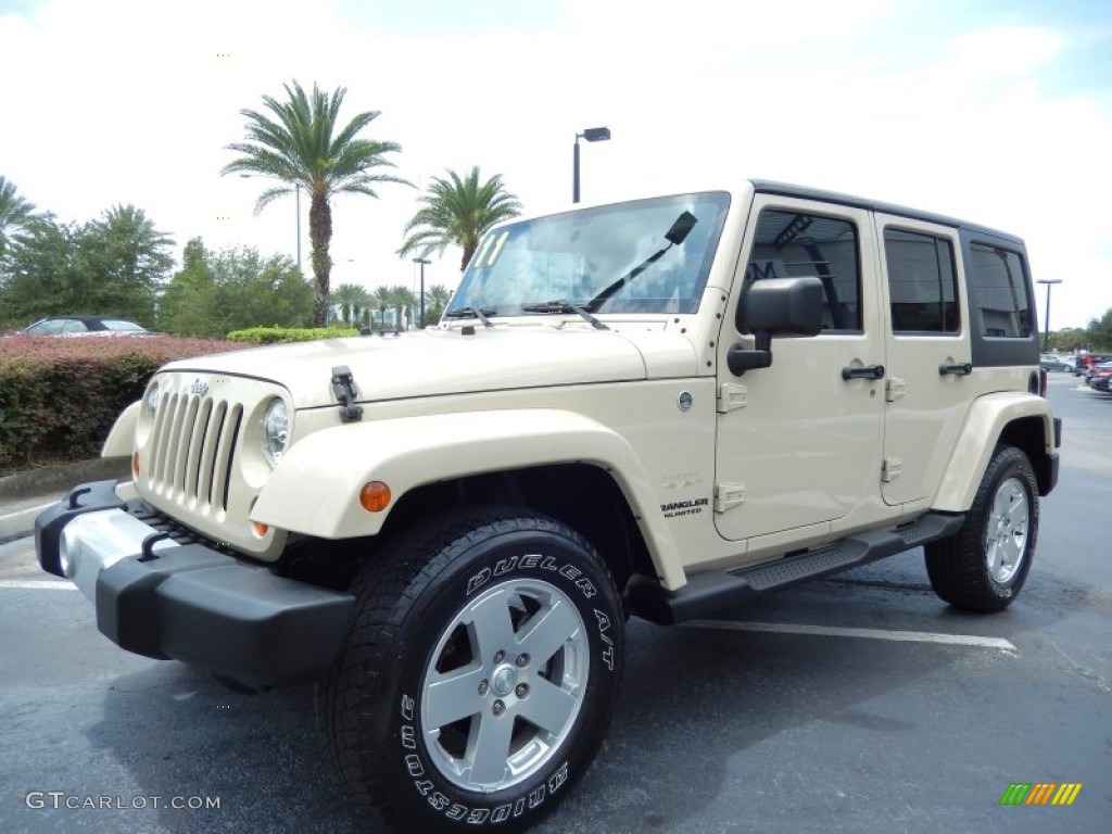 Sahara Tan 2011 Jeep Wrangler Unlimited Sahara 4x4 Exterior Photo #84504507