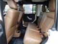 2011 Jeep Wrangler Unlimited Black/Dark Saddle Interior Rear Seat Photo