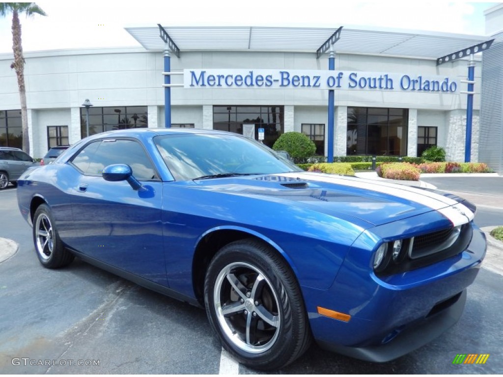 Deep Water Blue Pearl Dodge Challenger