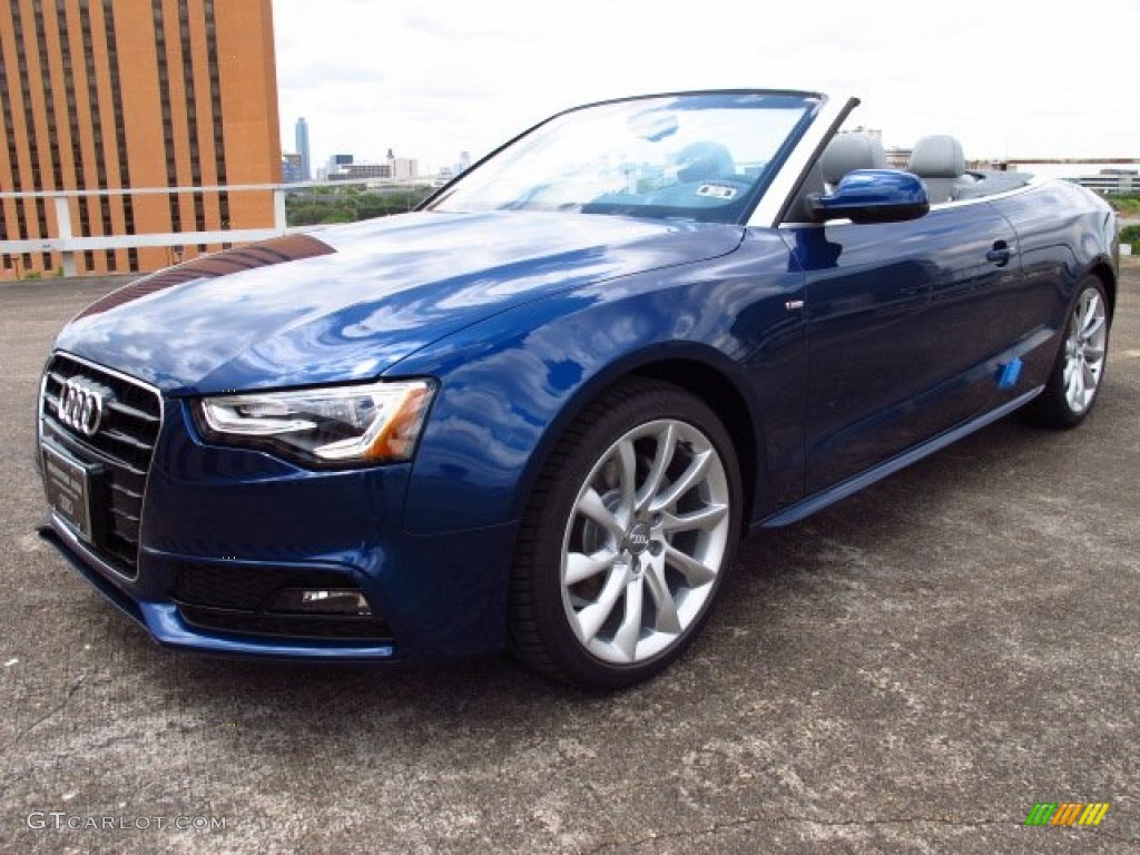 2014 A5 2.0T quattro Cabriolet - Scuba Blue Metallic / Titanium Gray photo #6