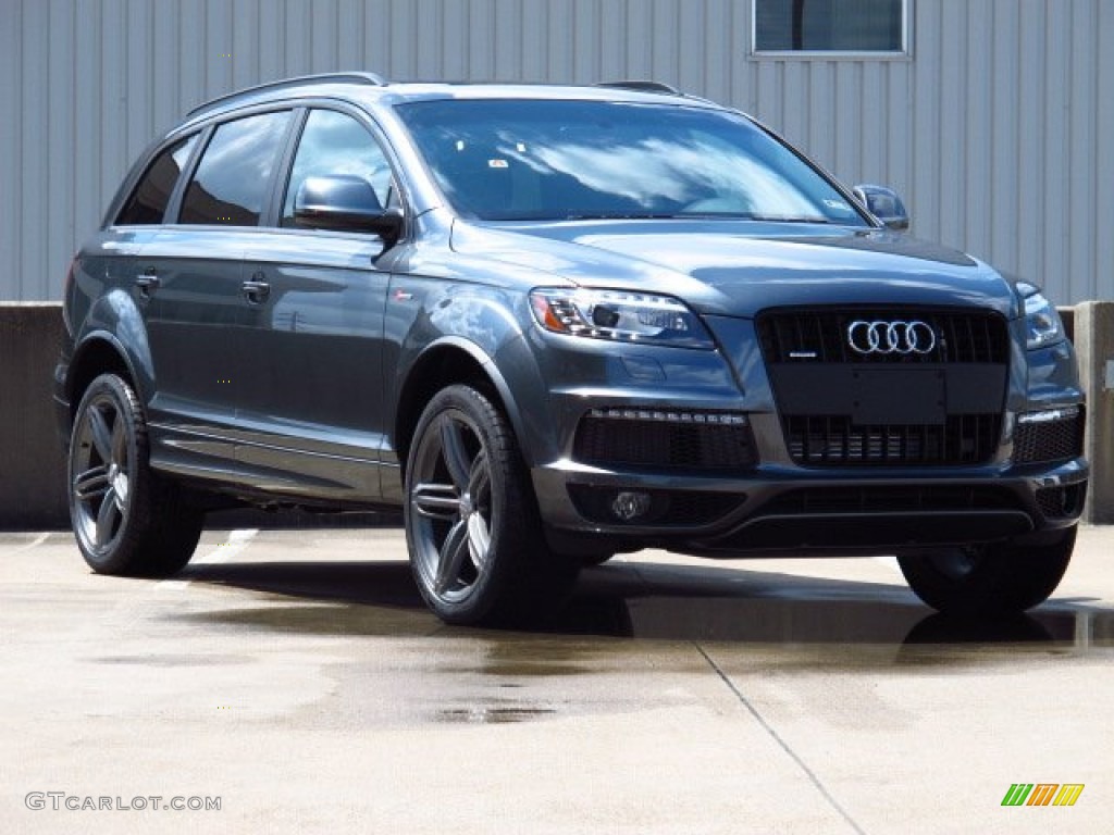 Daytona Gray Pearl 2014 Audi Q7 3.0 TFSI quattro S Line Package Exterior Photo #84505593