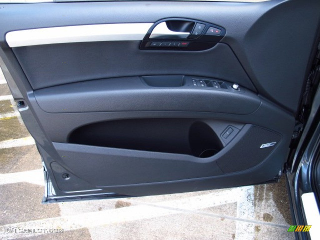 2014 Audi Q7 3.0 TFSI quattro S Line Package Black Door Panel Photo #84505776
