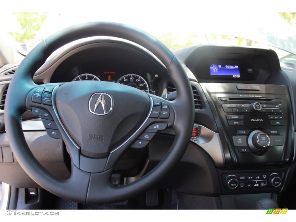 2014 Acura ILX 2.0L Ebony Steering Wheel Photo #84506277