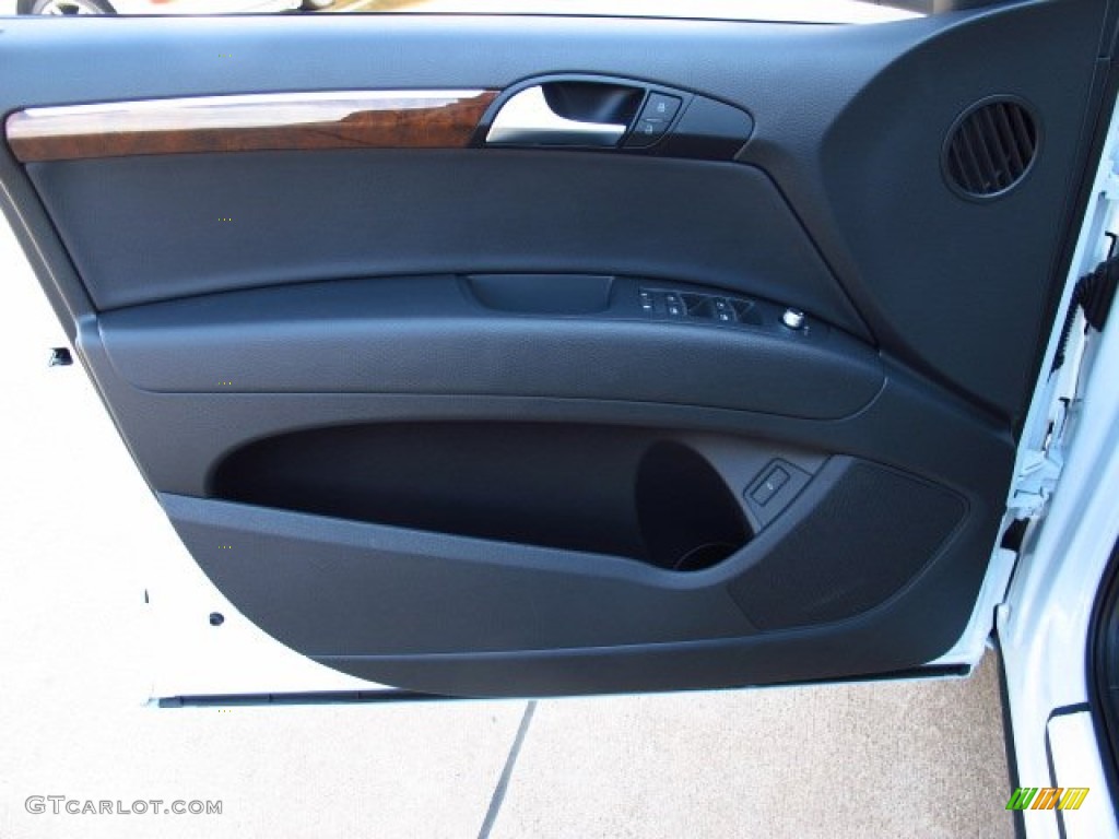2014 Audi Q7 3.0 TDI quattro Black Door Panel Photo #84506373