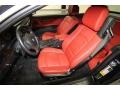 Coral Red/Black Dakota Leather 2011 BMW 3 Series 335i Convertible Interior Color