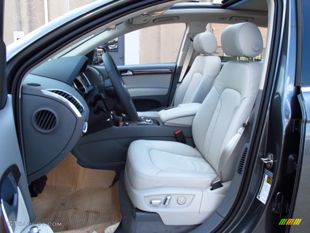 Limestone Gray Interior 2014 Audi Q7 3.0 TFSI quattro Photo #84506868