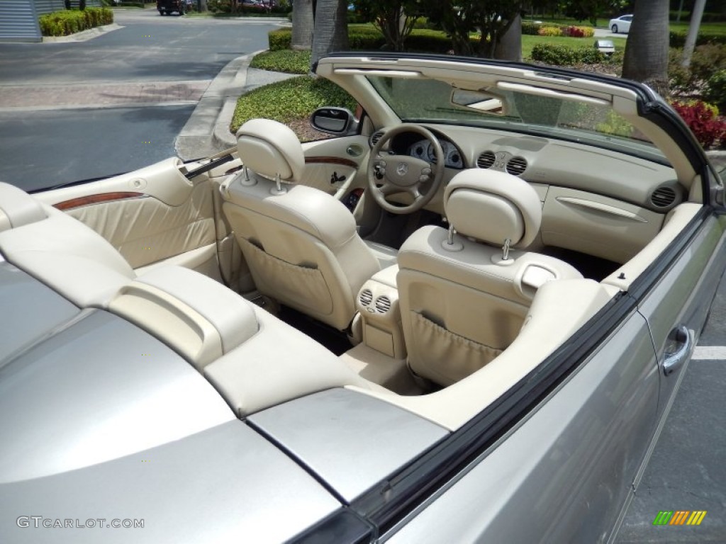 2006 CLK 500 Cabriolet - Pewter Metallic / Stone photo #12