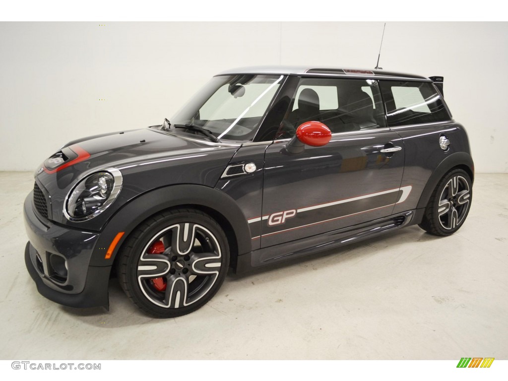 2013 Cooper John Cooper Works GP - Thunder Grey Metallic / GP Recaro Sport Black/Dinamica photo #6