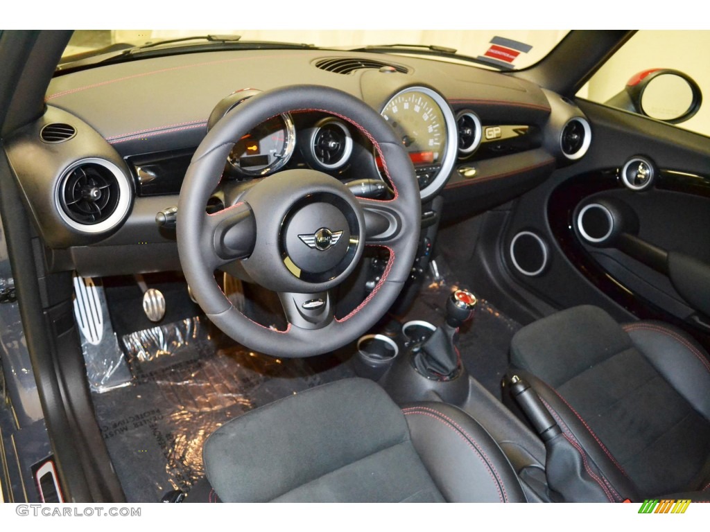 2013 Cooper John Cooper Works GP - Thunder Grey Metallic / GP Recaro Sport Black/Dinamica photo #9