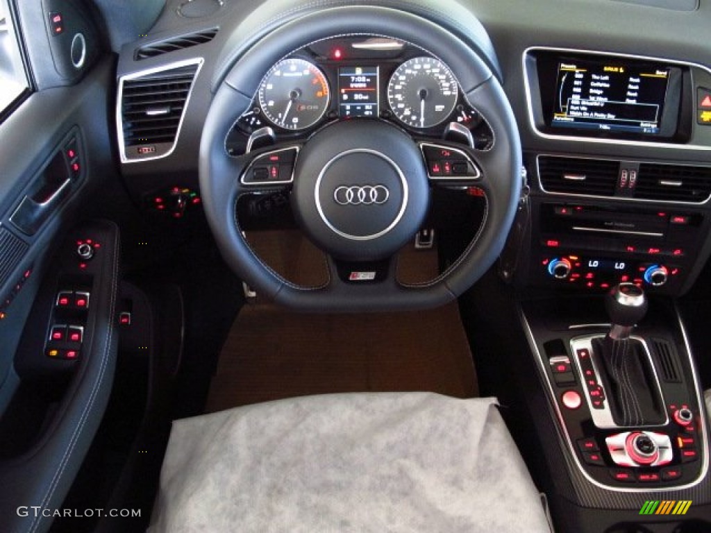 2014 Audi SQ5 Prestige 3.0 TFSI quattro Black Dashboard Photo #84507909