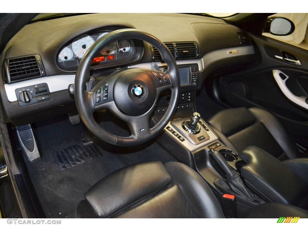 Black Interior 2006 BMW M3 Convertible Photo #84508950