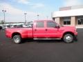 2006 Red Clearcoat Ford F350 Super Duty XLT Crew Cab 4x4 Dually  photo #1