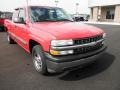 2002 Victory Red Chevrolet Silverado 1500 LS Extended Cab  photo #2