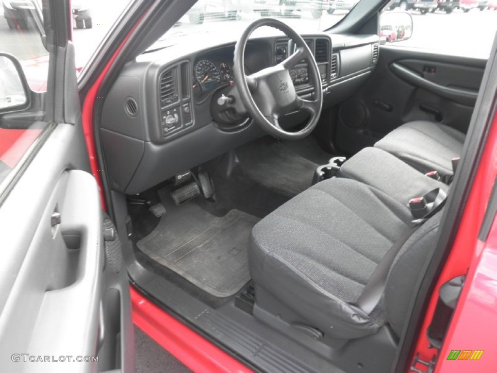 2002 Silverado 1500 LS Extended Cab - Victory Red / Graphite Gray photo #6