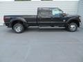 2014 Tuxedo Black Metallic Ford F350 Super Duty Lariat Crew Cab 4x4 Dually  photo #3