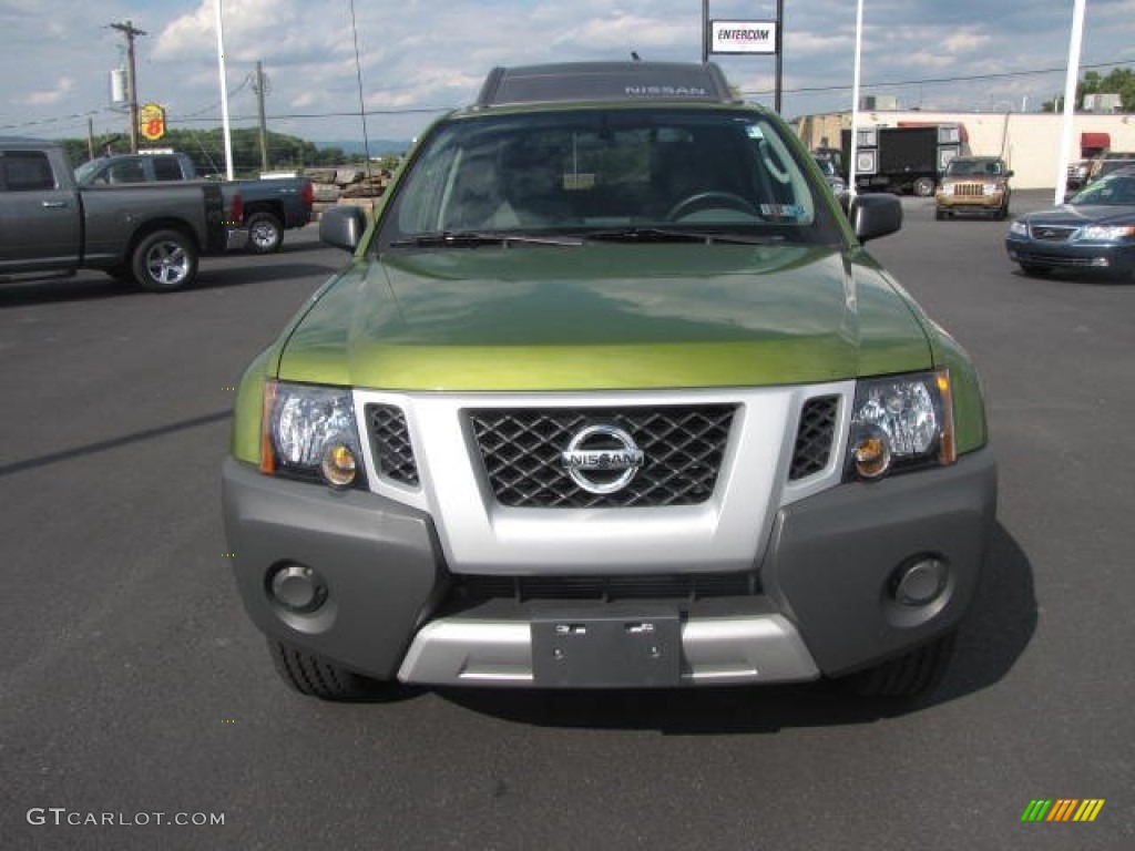 2012 Xterra S 4x4 - Metallic Green / Gray photo #2