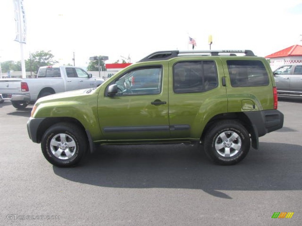 2012 Xterra S 4x4 - Metallic Green / Gray photo #8