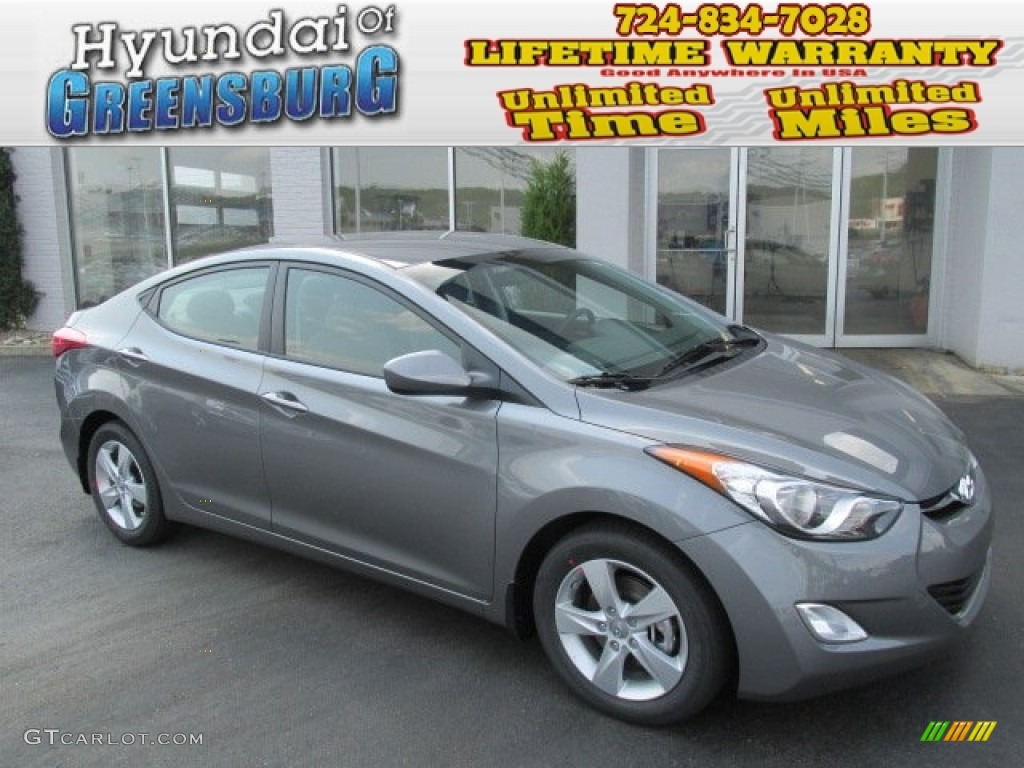 2013 Elantra GLS - Harbor Gray Metallic / Gray photo #1