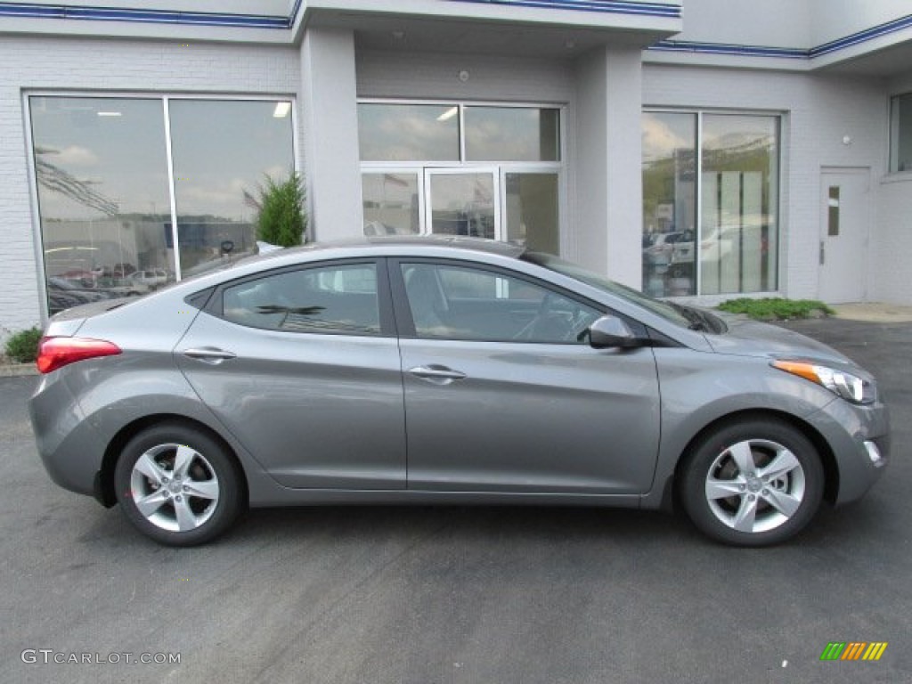 2013 Elantra GLS - Harbor Gray Metallic / Gray photo #2