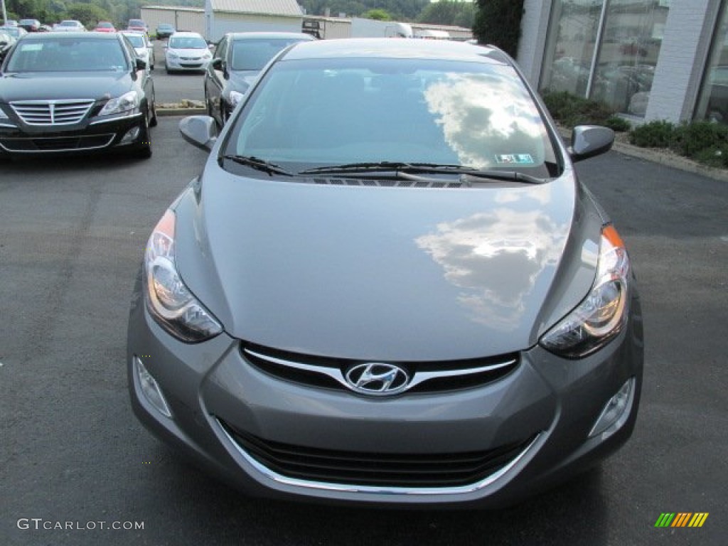 2013 Elantra GLS - Harbor Gray Metallic / Gray photo #3