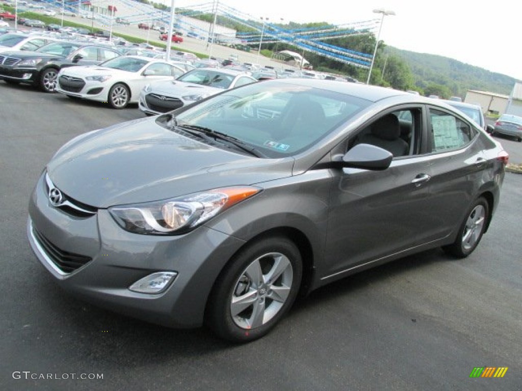2013 Elantra GLS - Harbor Gray Metallic / Gray photo #4