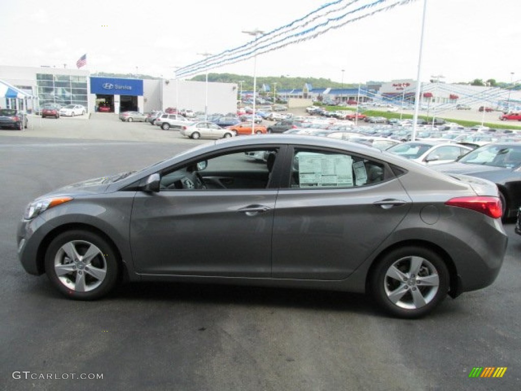 2013 Elantra GLS - Harbor Gray Metallic / Gray photo #5