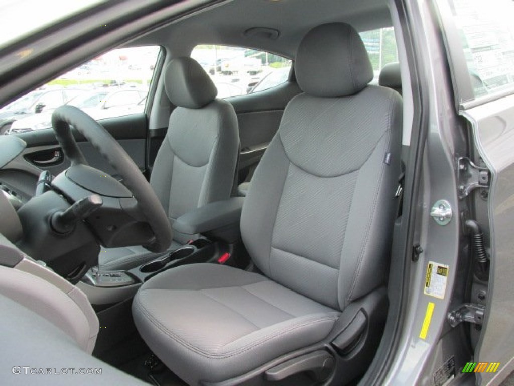 2013 Elantra GLS - Harbor Gray Metallic / Gray photo #9