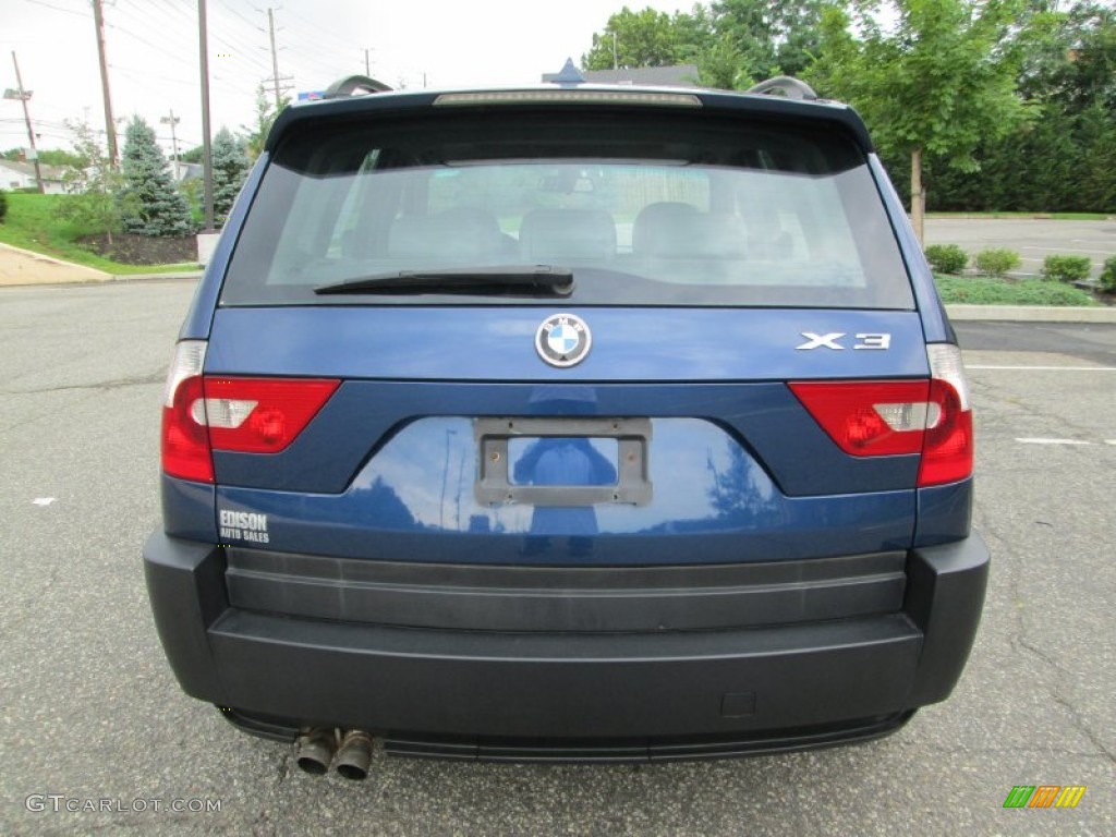 2004 X3 3.0i - Mystic Blue Metallic / Grey photo #6