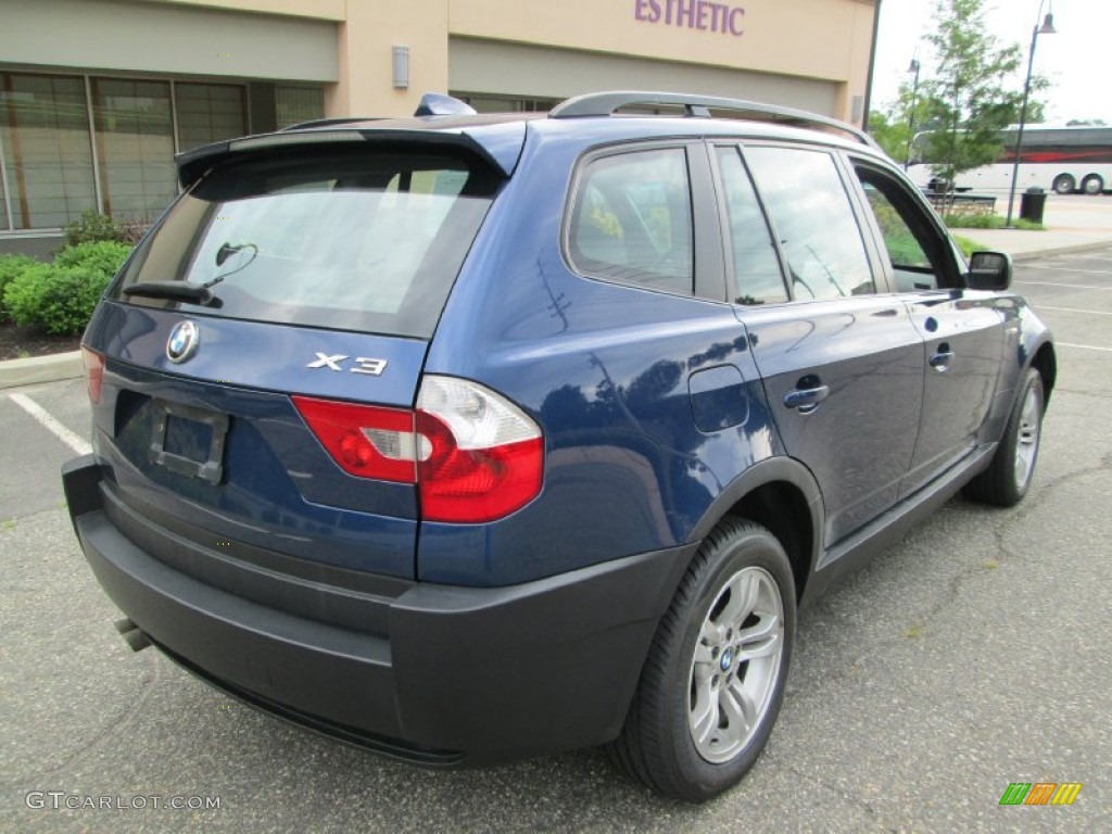 2004 X3 3.0i - Mystic Blue Metallic / Grey photo #7