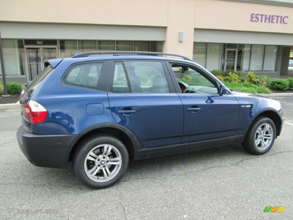 2004 X3 3.0i - Mystic Blue Metallic / Grey photo #8