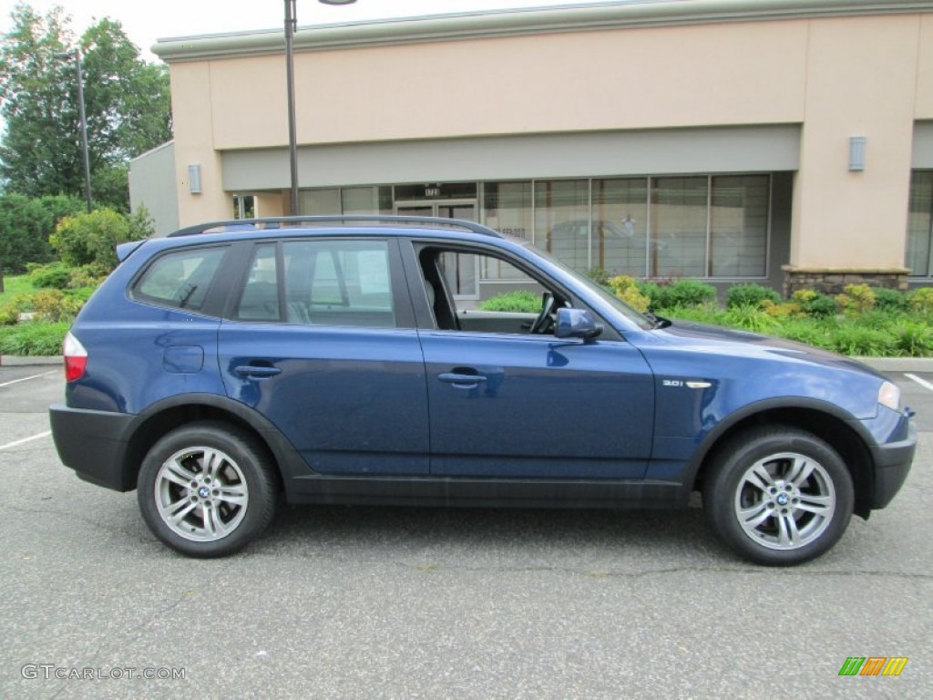 2004 X3 3.0i - Mystic Blue Metallic / Grey photo #9