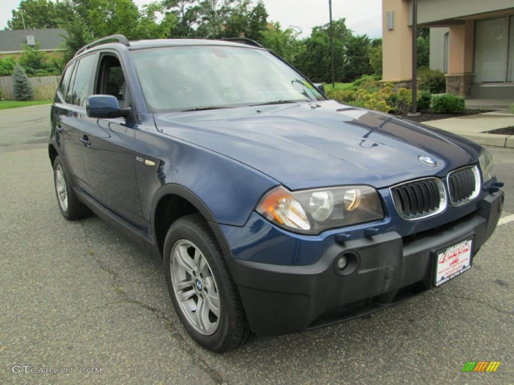 2004 X3 3.0i - Mystic Blue Metallic / Grey photo #11