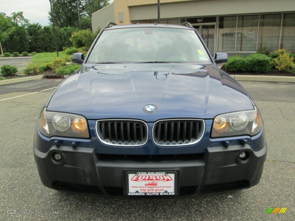 2004 X3 3.0i - Mystic Blue Metallic / Grey photo #12