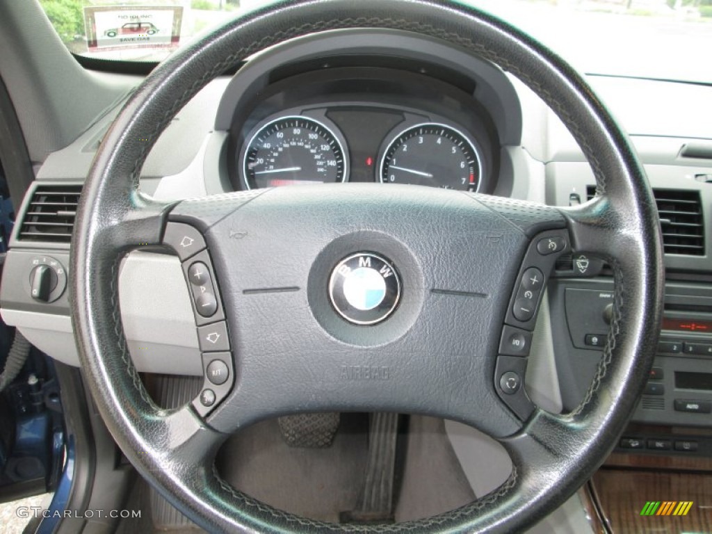2004 X3 3.0i - Mystic Blue Metallic / Grey photo #23