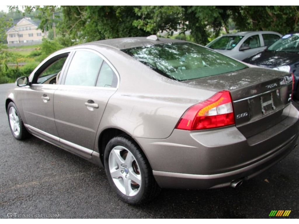 2008 S80 T6 AWD - Oyster Gray Metallic / Sandstone Beige photo #4